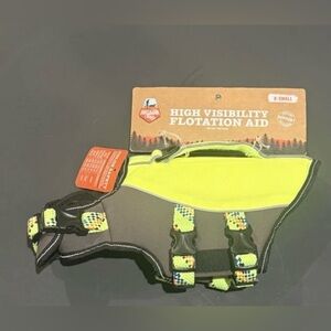 Arcadia Trail Dog High Visibility Yellow Flotation Life Jacket Aid X-Small